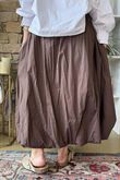 Paloma Bubble Hem Midi Skirt Choc Chip 
